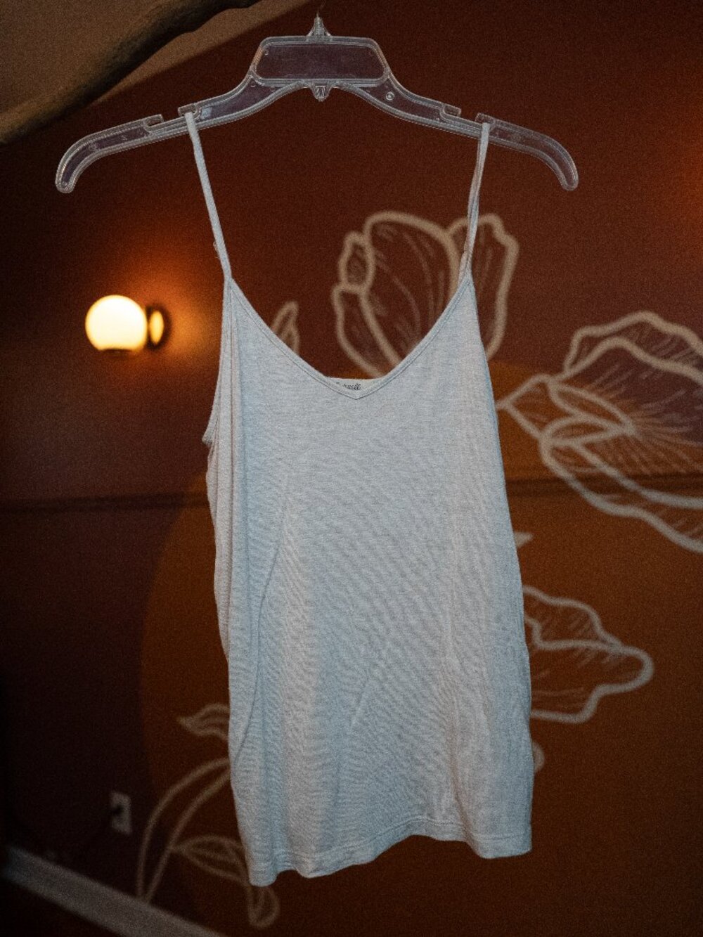 Madewell Light Gray Tank Top M BLANK Viscose Women's Size Medium Soft